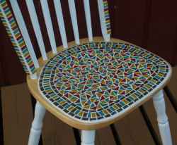 decorated chair